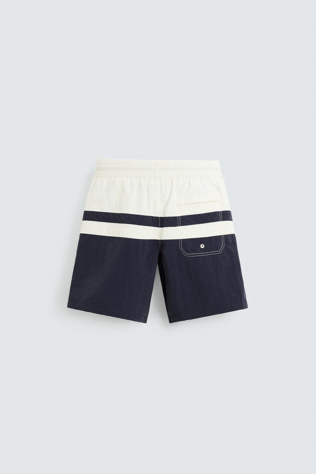 COLOUR BLOCK LONG SWIMMING TRUNKS - Image 2
