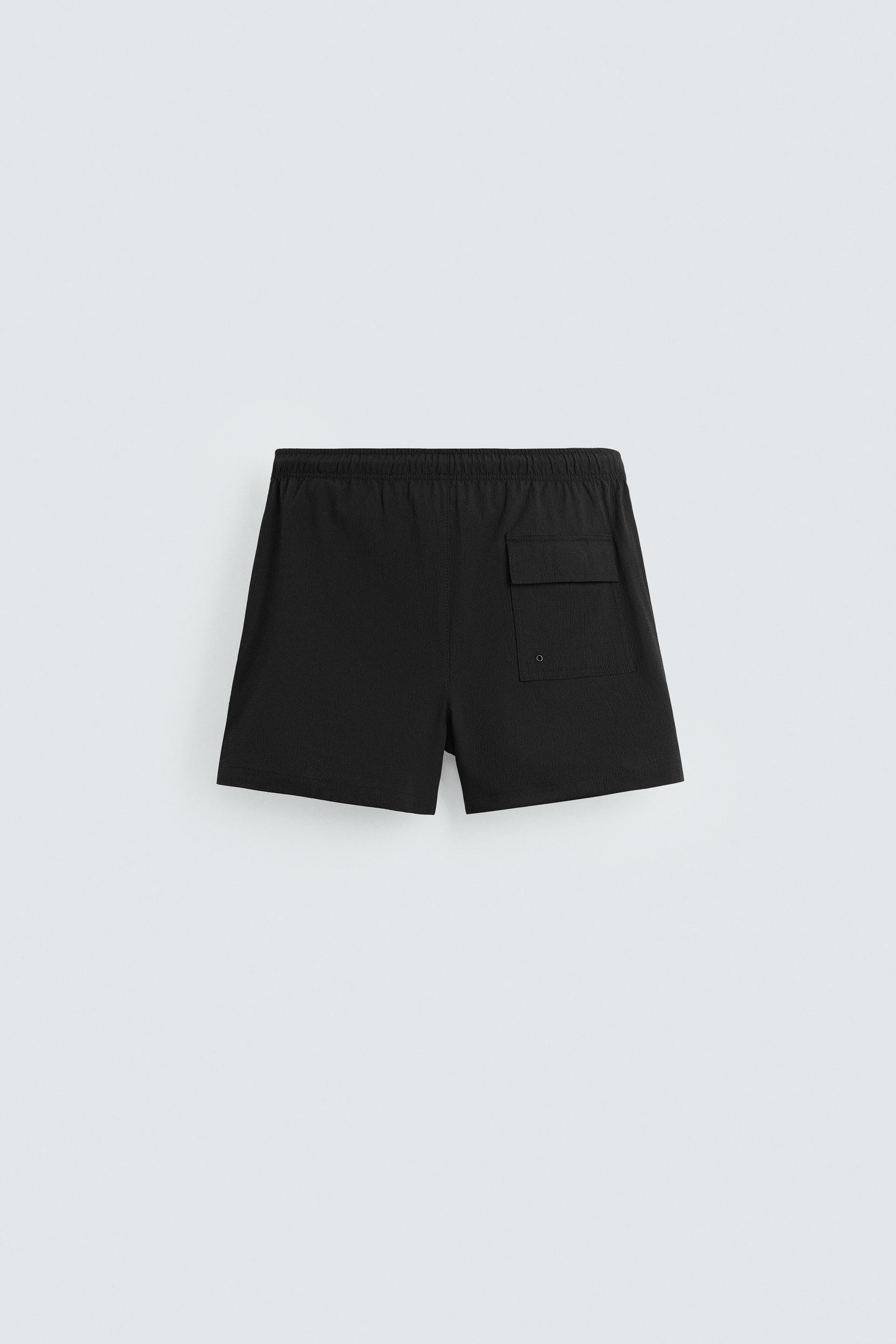 STRUCTURED MID-LENGTH SWIMMING TRUNKS - Image 2