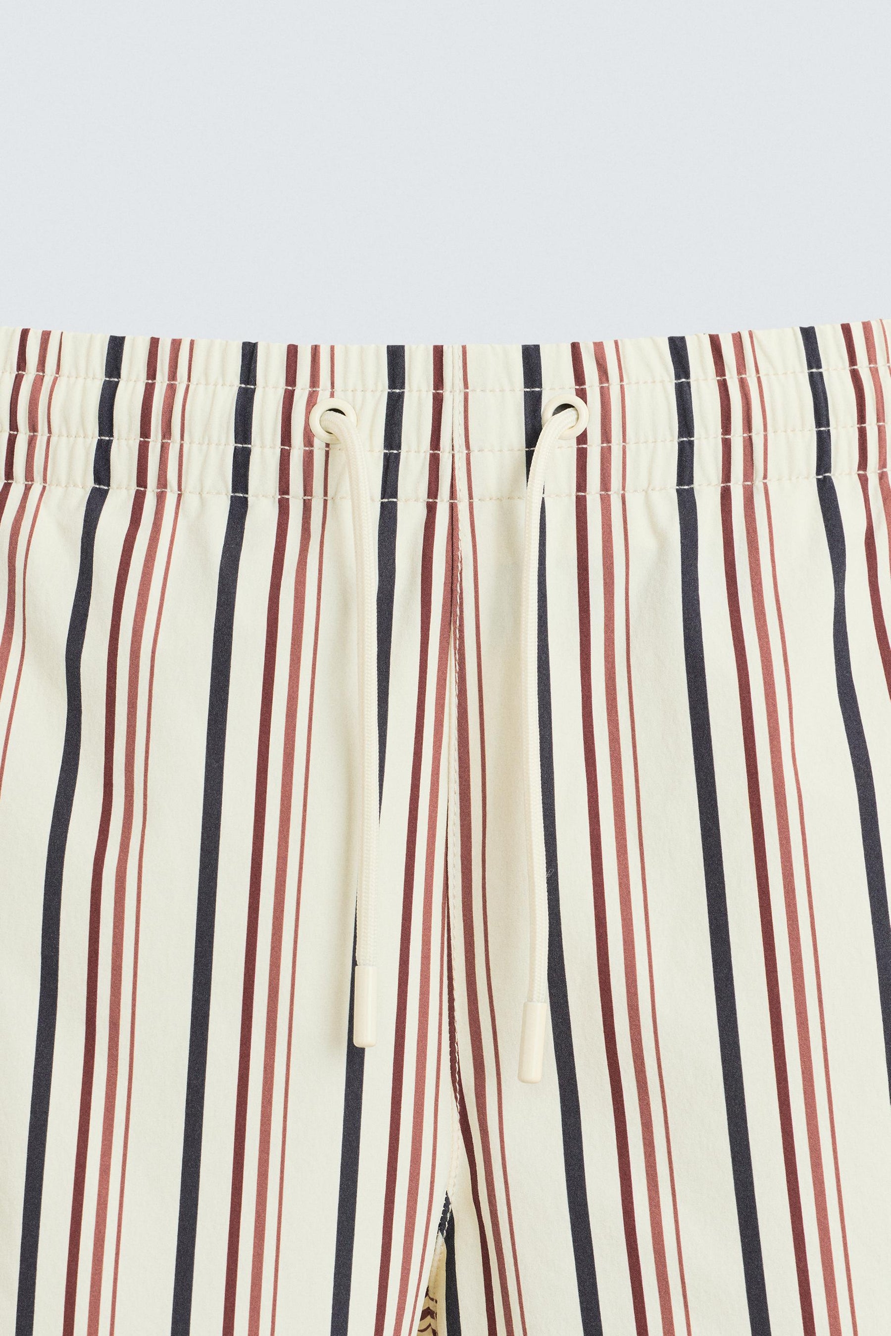 STRIPED MID-LENGTH SWIMMING TRUNKS - Image 3
