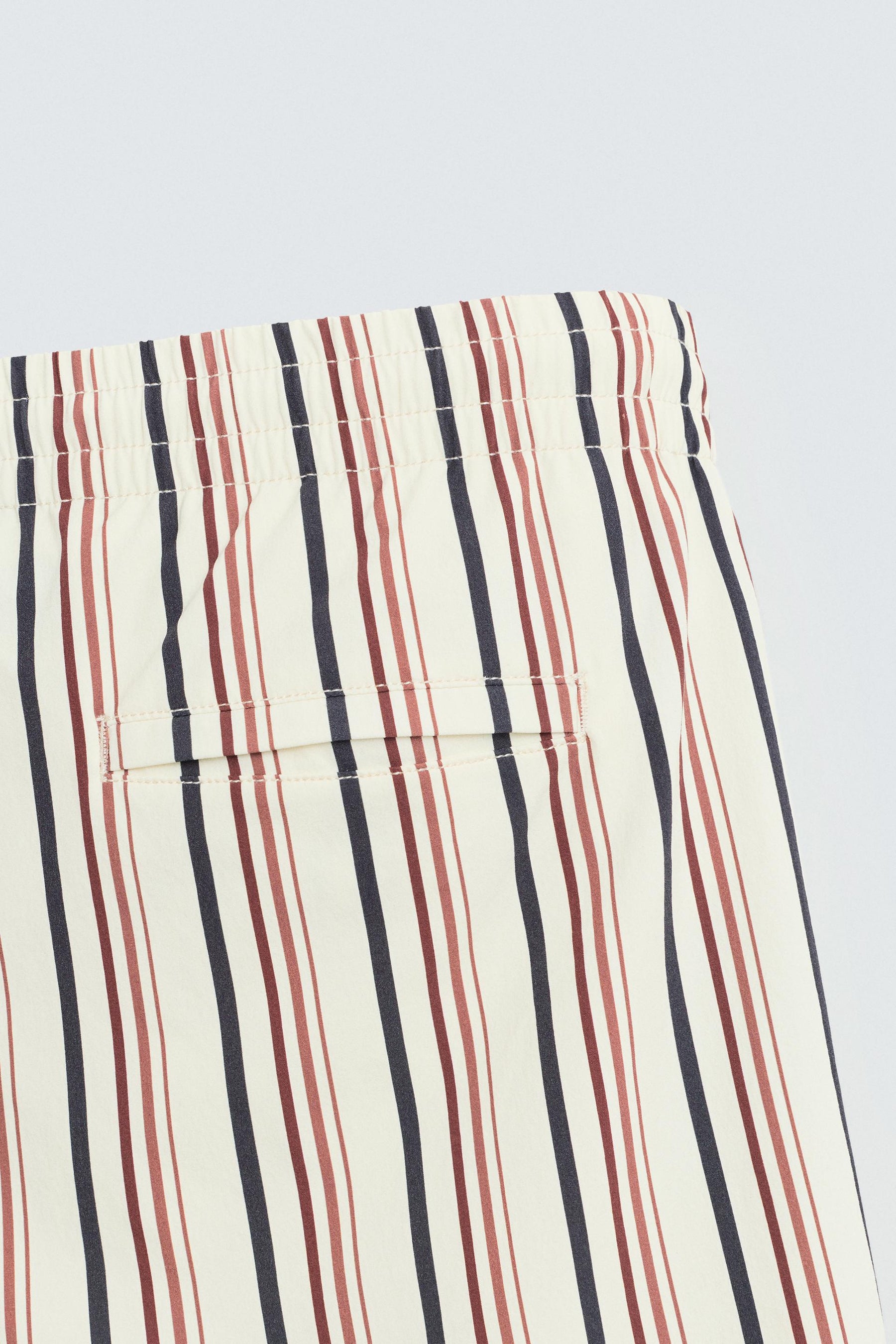 STRIPED MID-LENGTH SWIMMING TRUNKS - Image 4