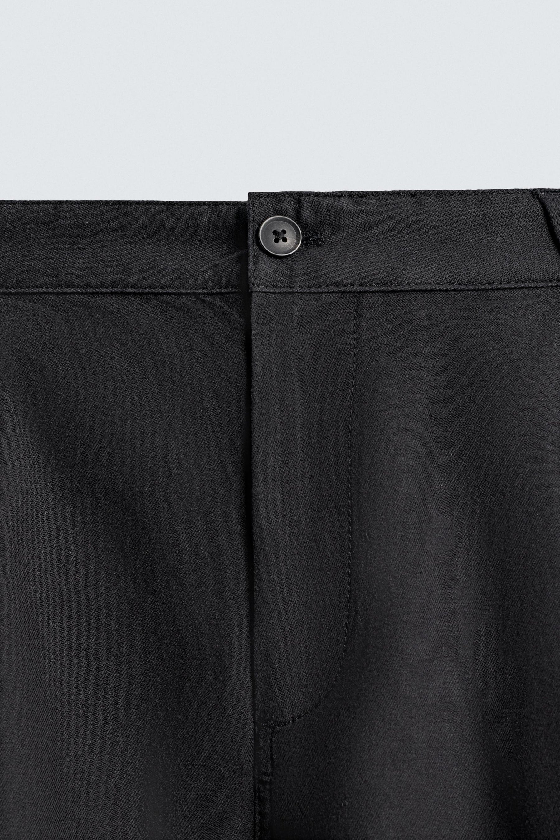 RELAXED FIT PLEATED TROUSERS - Image 7