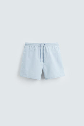 SEERSUCKER MID-LENGTH SWIMMING TRUNKS - Image 7