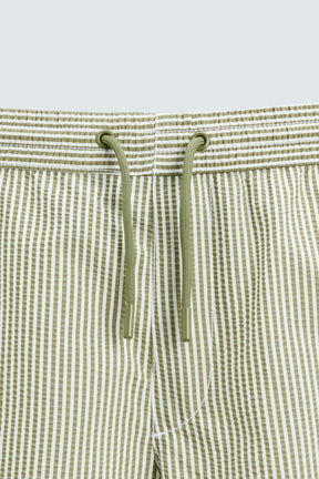 SEERSUCKER MID-LENGTH SWIMMING TRUNKS - Image 7