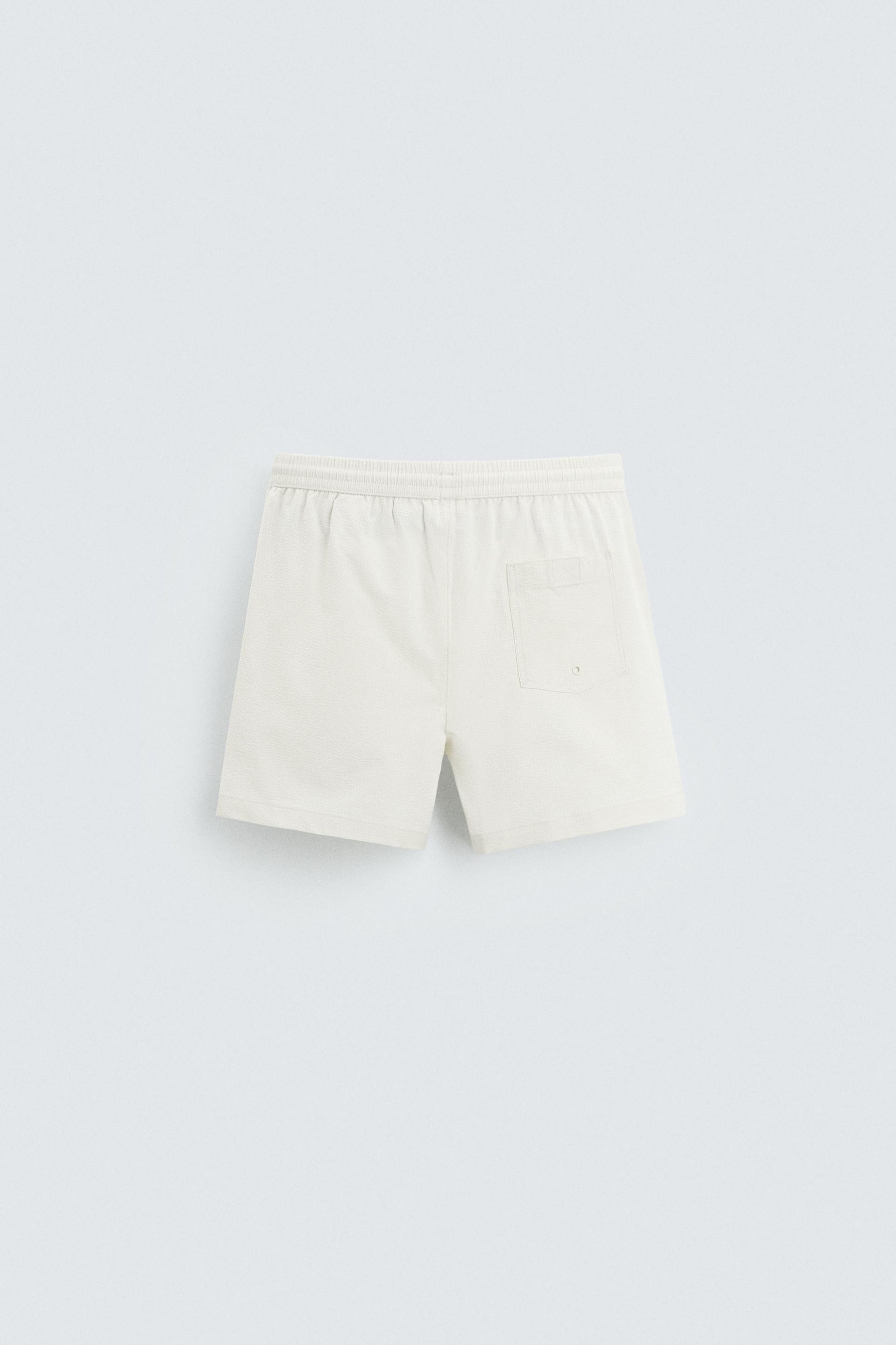 SEERSUCKER MID-LENGTH SWIMMING TRUNKS - Image 8