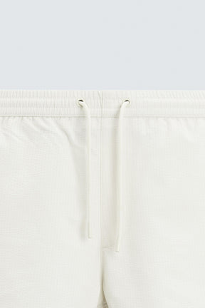SEERSUCKER MID-LENGTH SWIMMING TRUNKS - Image 9