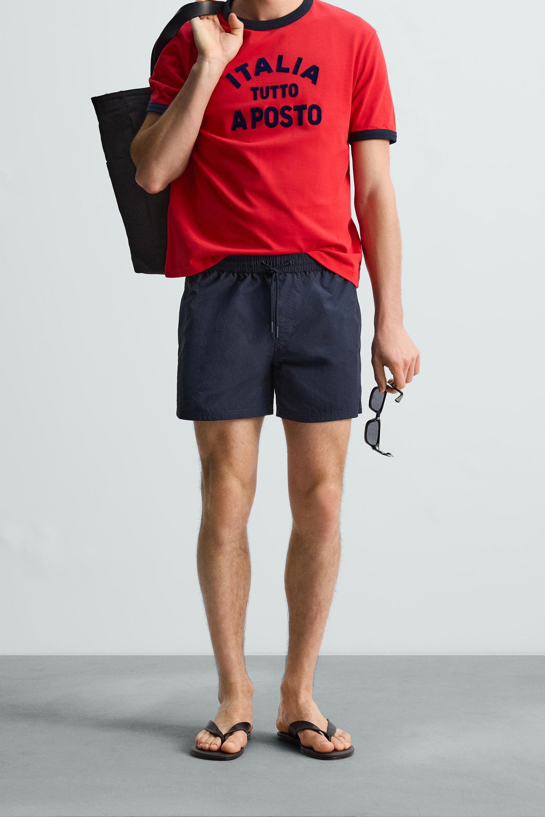 BASIC MID-LENGTH SWIMMING TRUNKS - Image 2