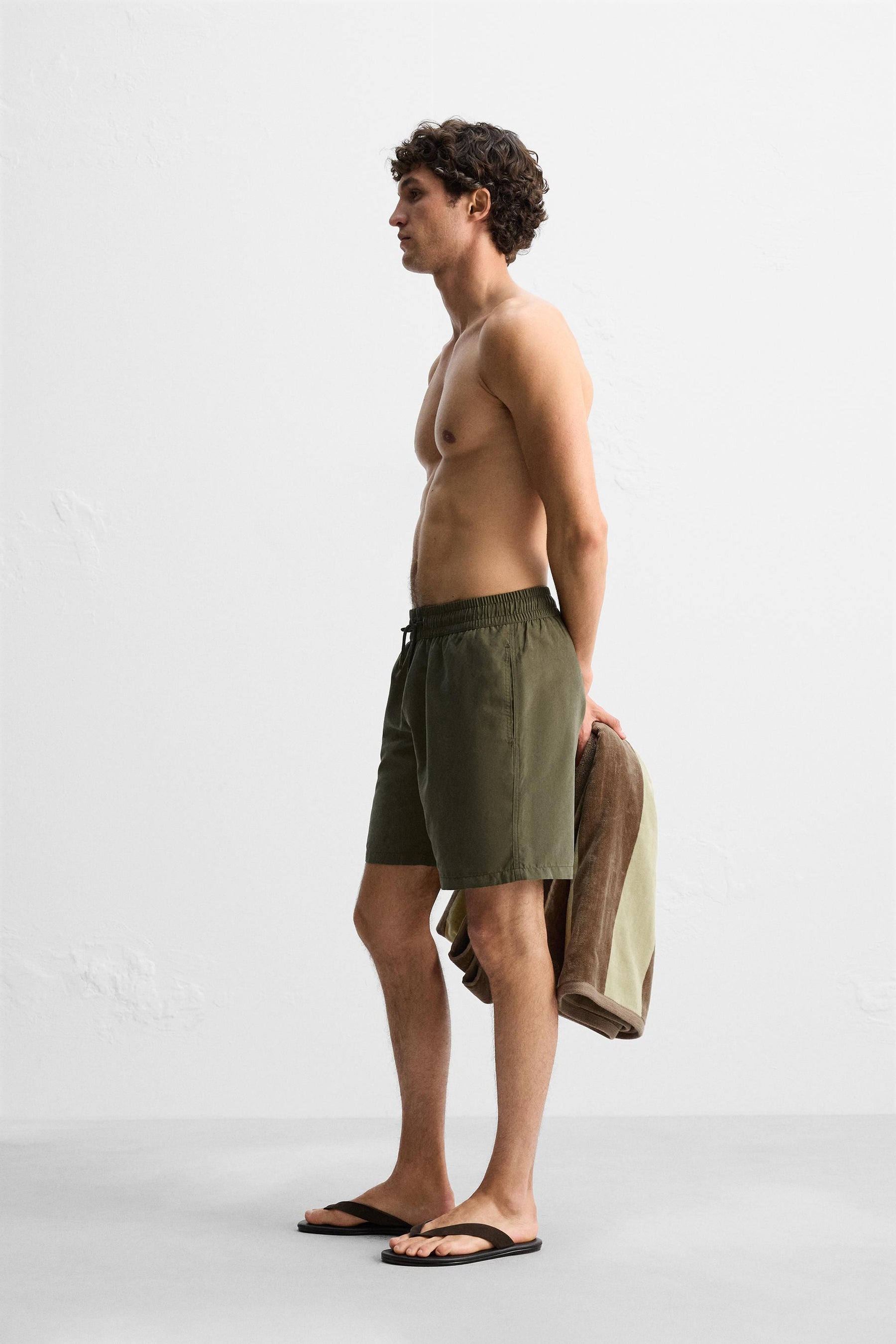 BASIC LONG SWIMMING TRUNKS - Image 5