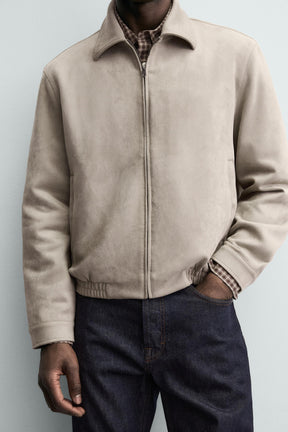 Faux Suede Jacket