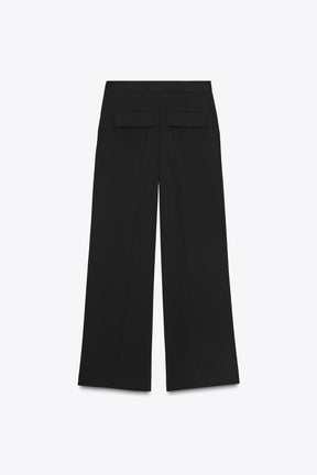 Wide-Leg Trousers With Chain