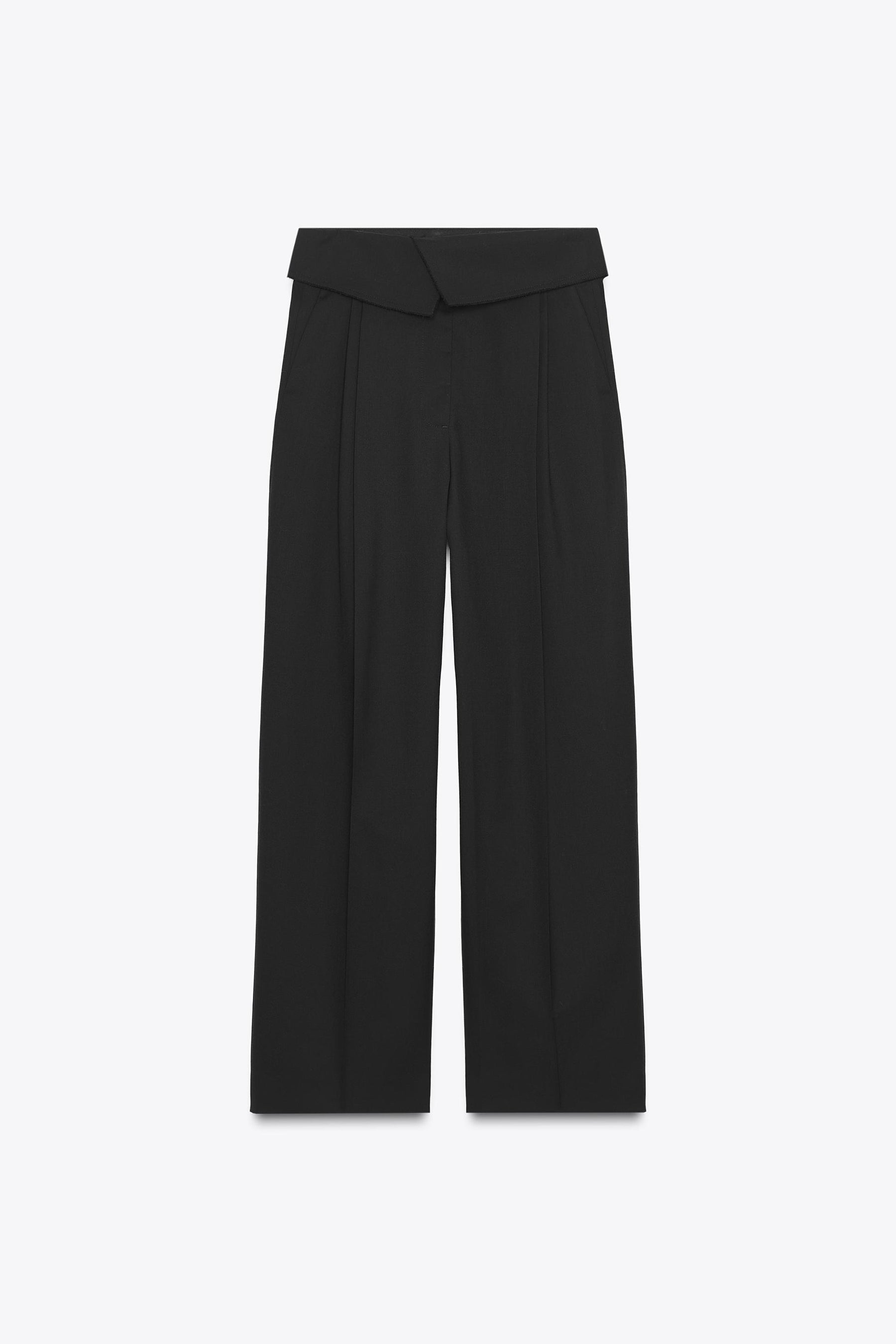 Wool Trousers with Turn-up