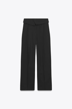 Wool Trousers with Turn-up