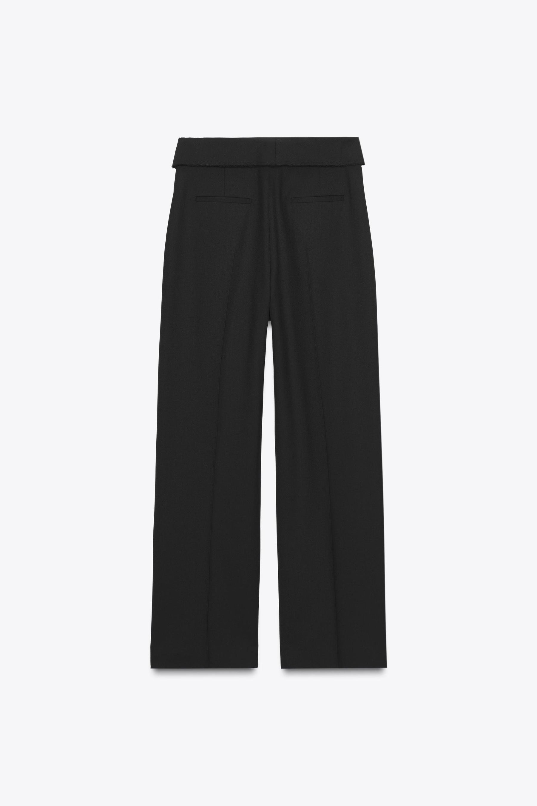 Wool Trousers with Turn-up