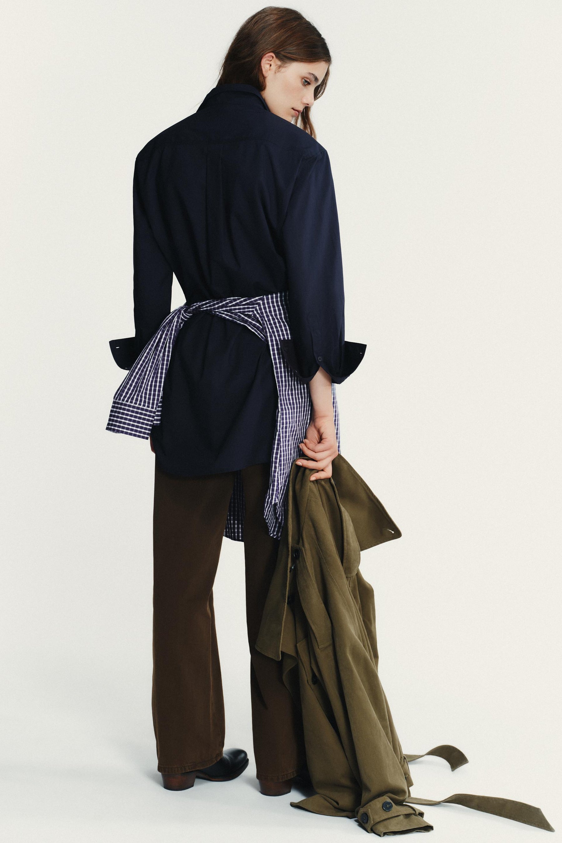 Poplin Shirt with Pads