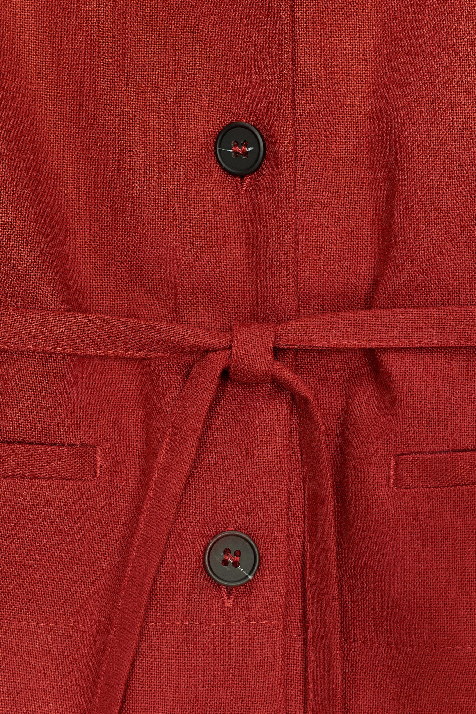 LINEN BLEND WAISTCOAT JUMPSUIT - Image 8