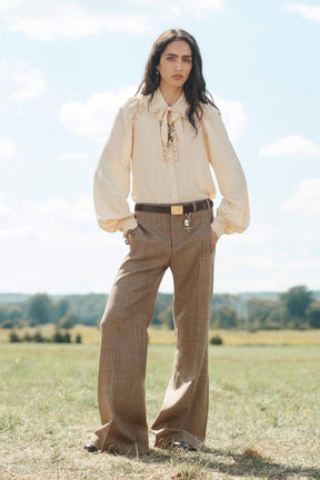 Romantic Bow-Accent Shirt