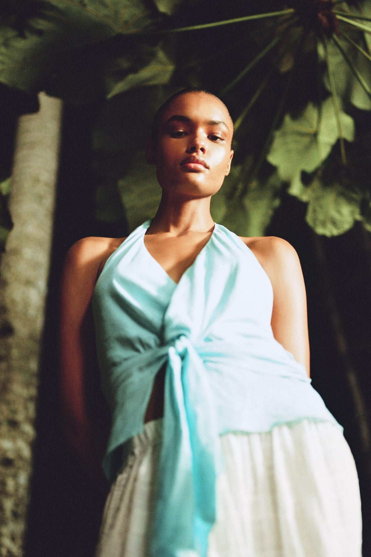 Linen Blend Knot Halter