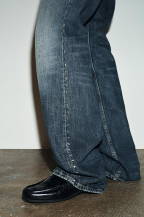 Studded Low-Rise Jeans