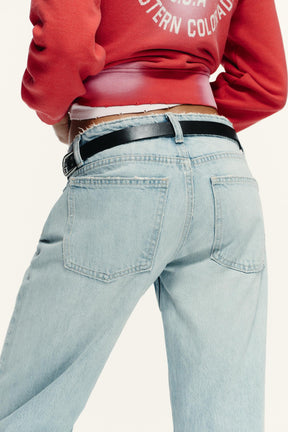 Déifgräifend breet Jeans 