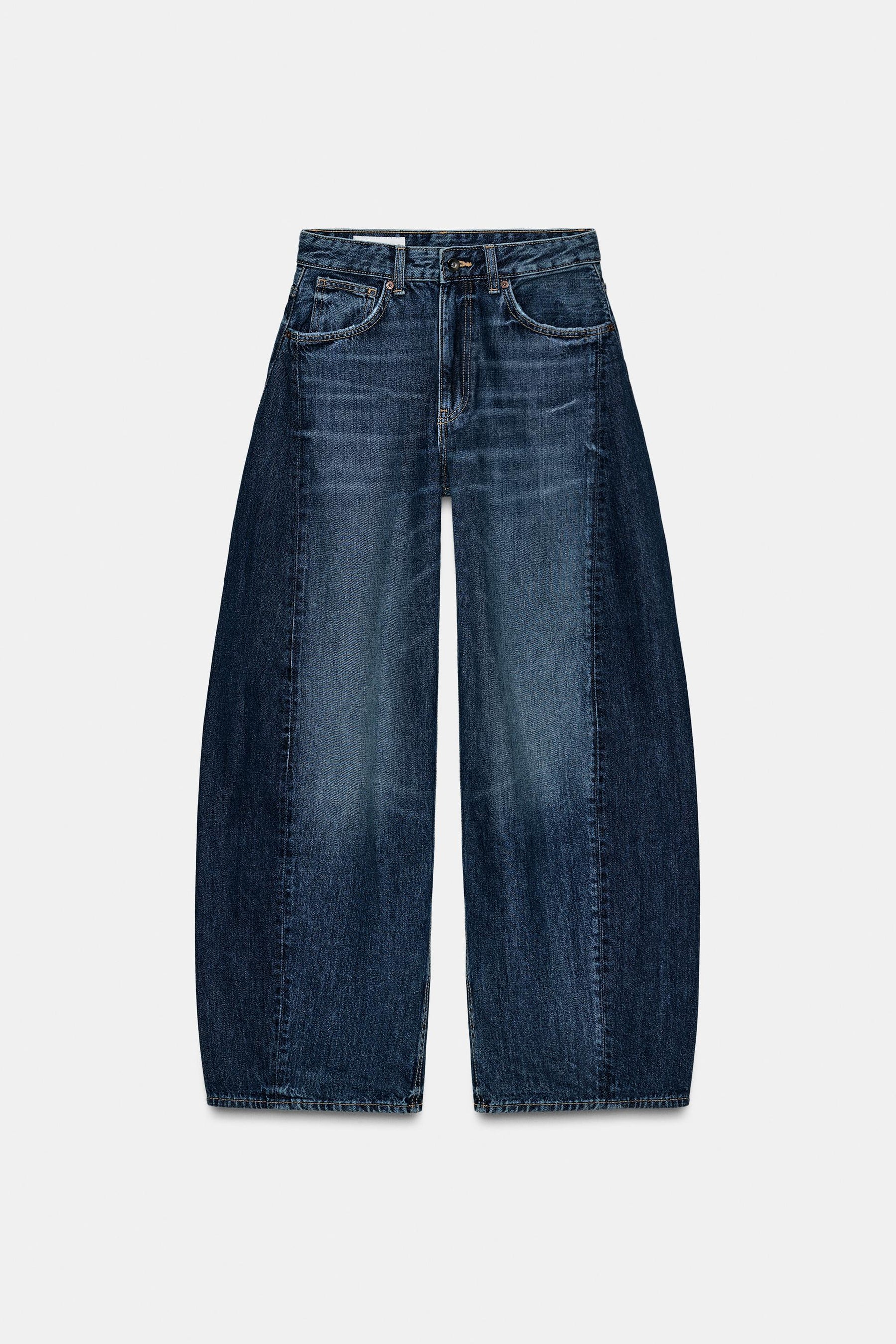 Oversize balloon high-waist jeans