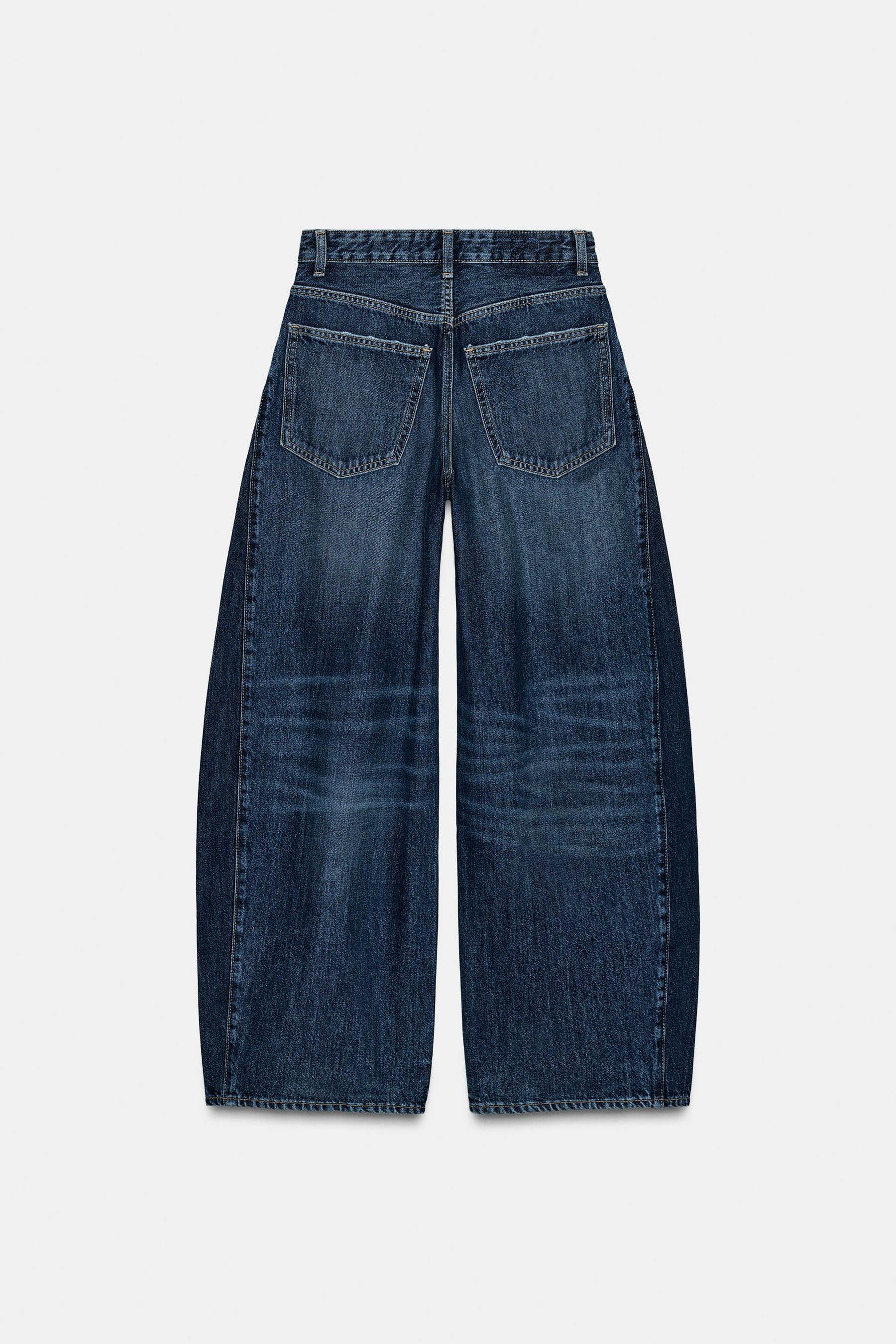 Oversize balloon high-waist jeans