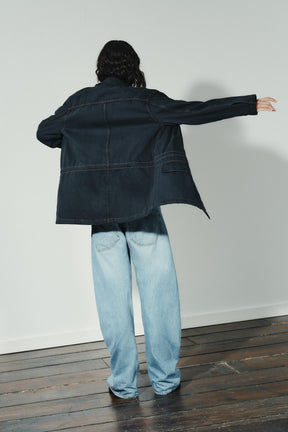 Topstitched Pocket Jacket