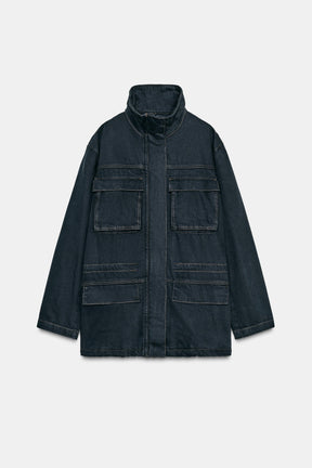 Topstitched Pocket Jacket