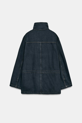 Topstitched Pocket Jacket