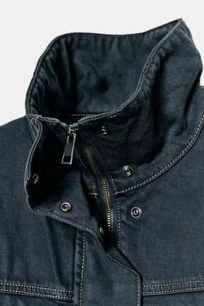 TOPSTITCHED POCKET JACKET