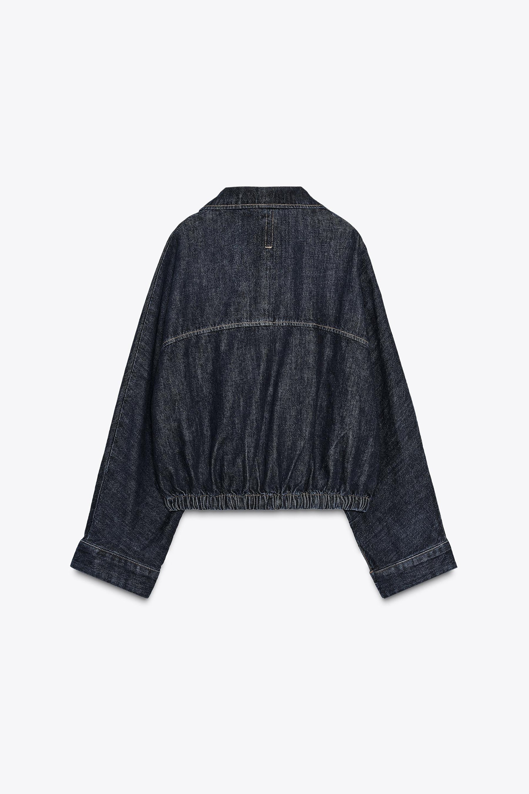 Denim Batwing Sleeve Jacket