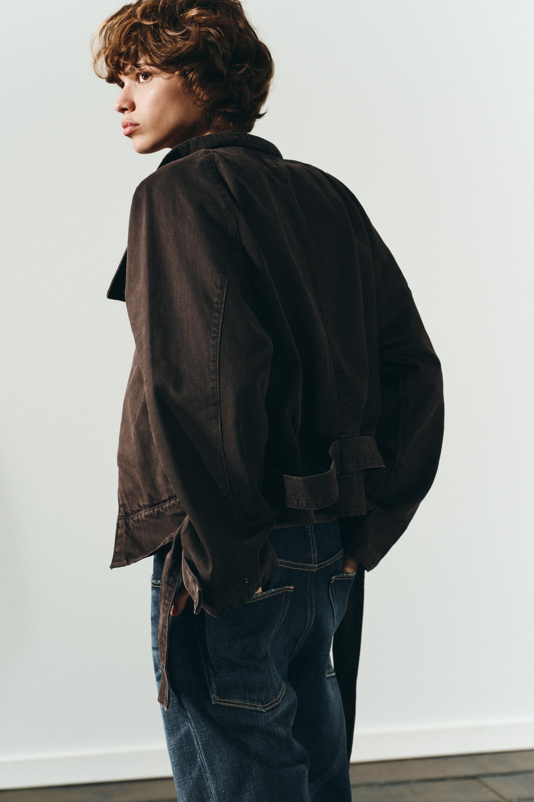 BELTED COTTON JACKET - Image 7