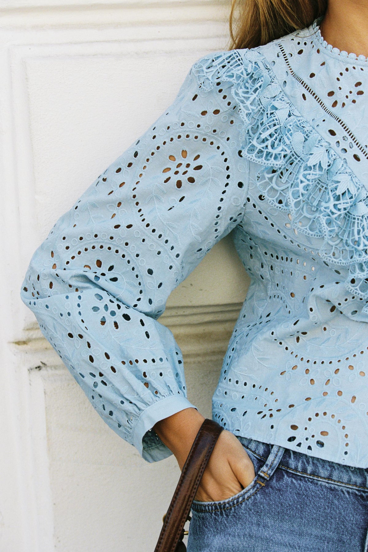 Embroidered Cutwork Shirt