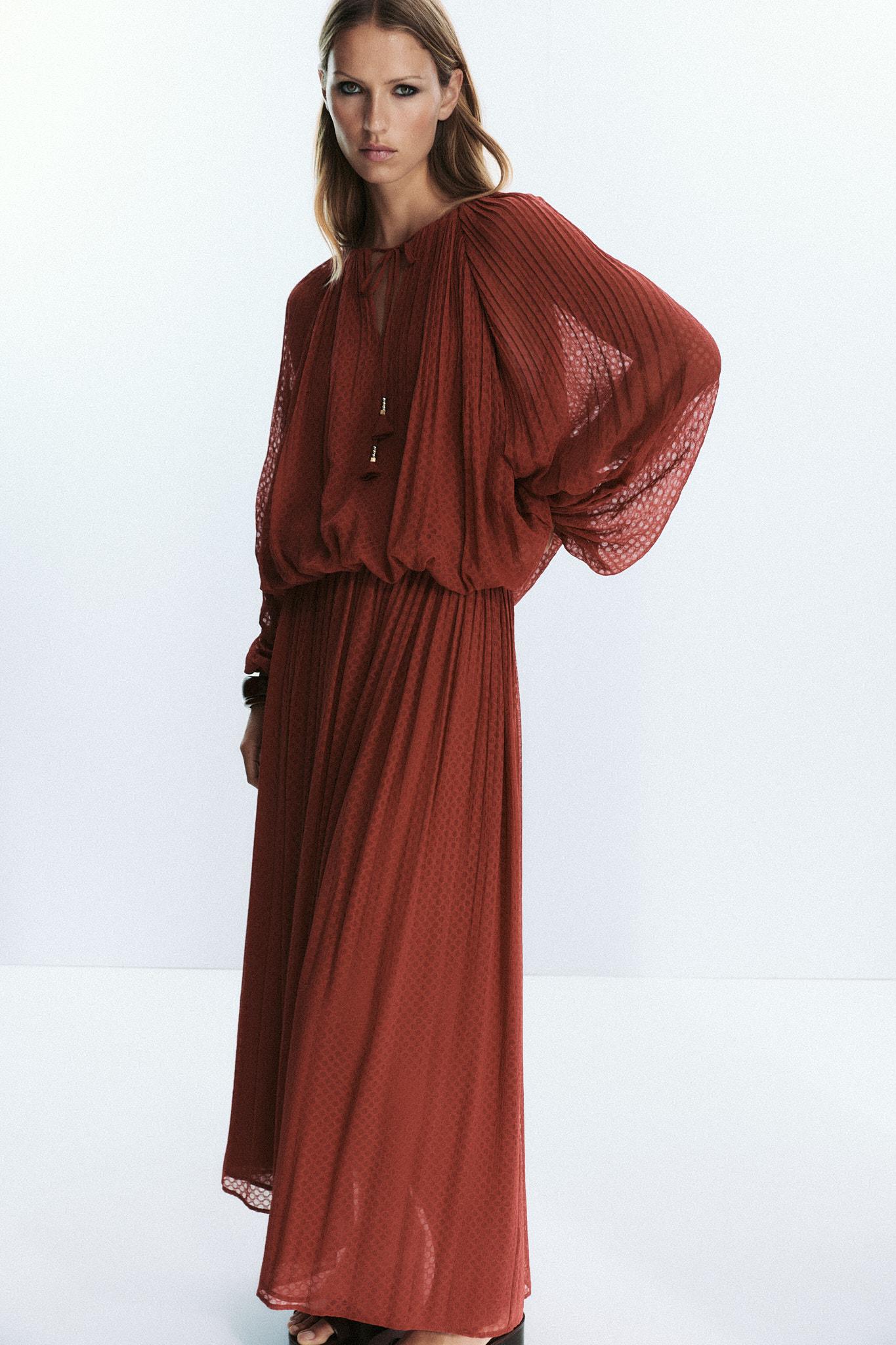 Pleated Tassel Blouse