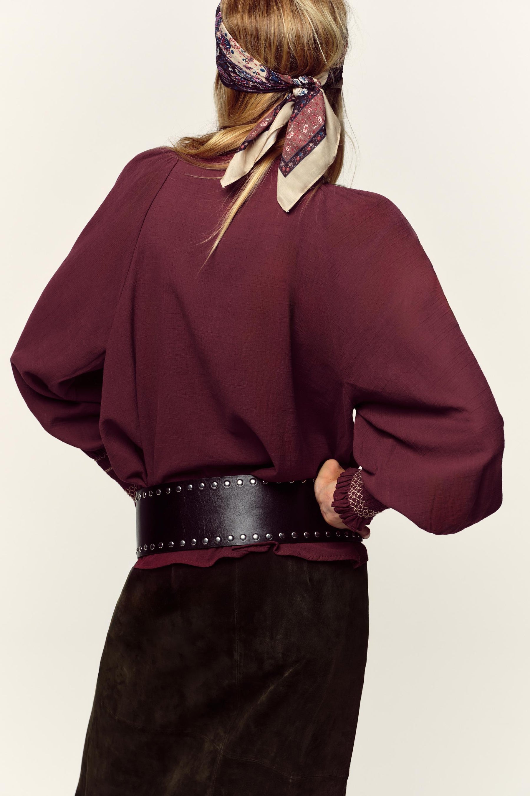 EMBROIDERED TASSEL SHIRT