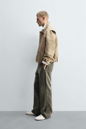 WASHED WIDE-LEG TROUSERS - Image 4