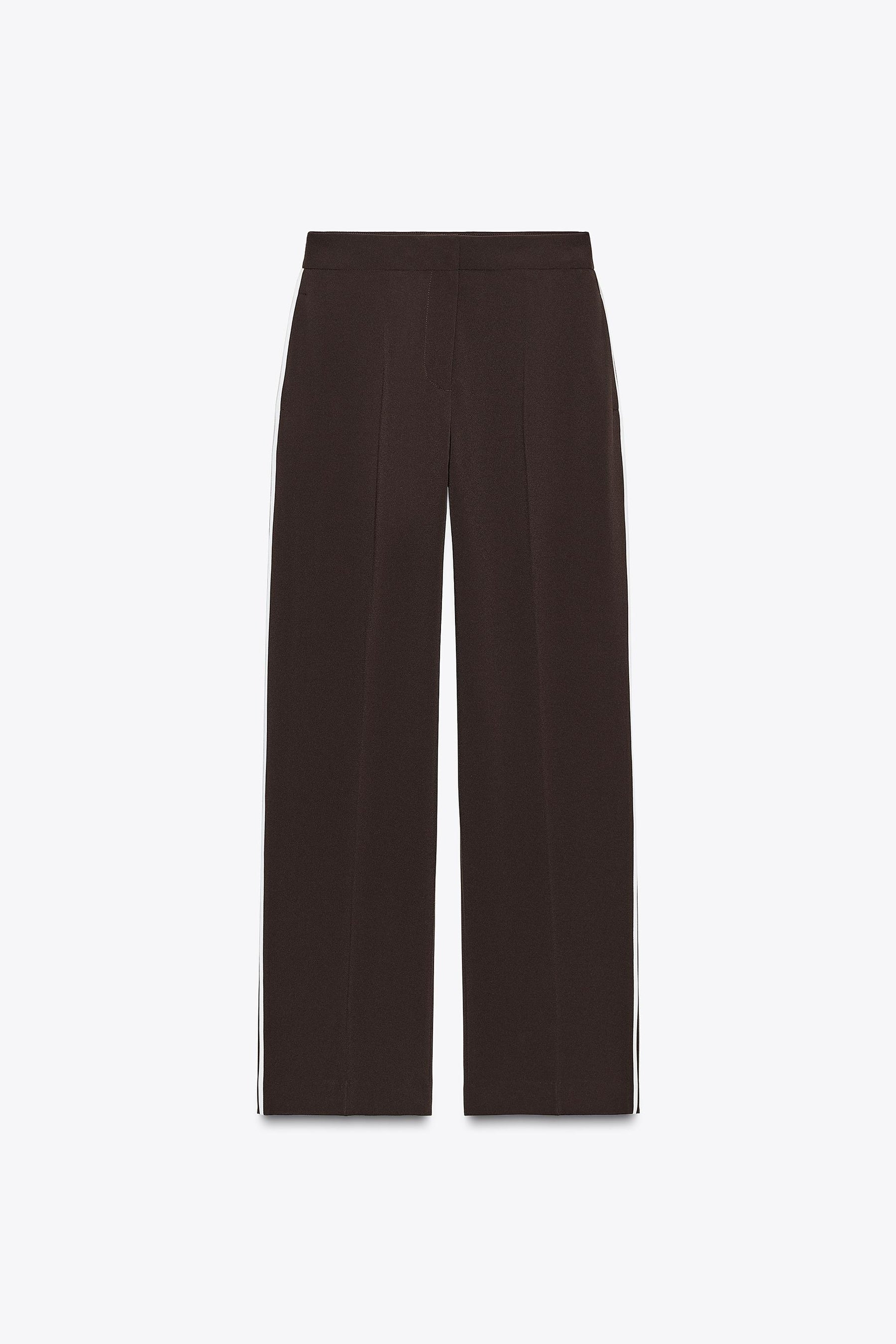 Straight-leg Trousers with Stripes