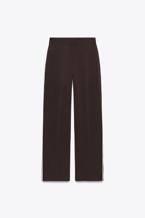 Straight-leg Trousers with Stripes