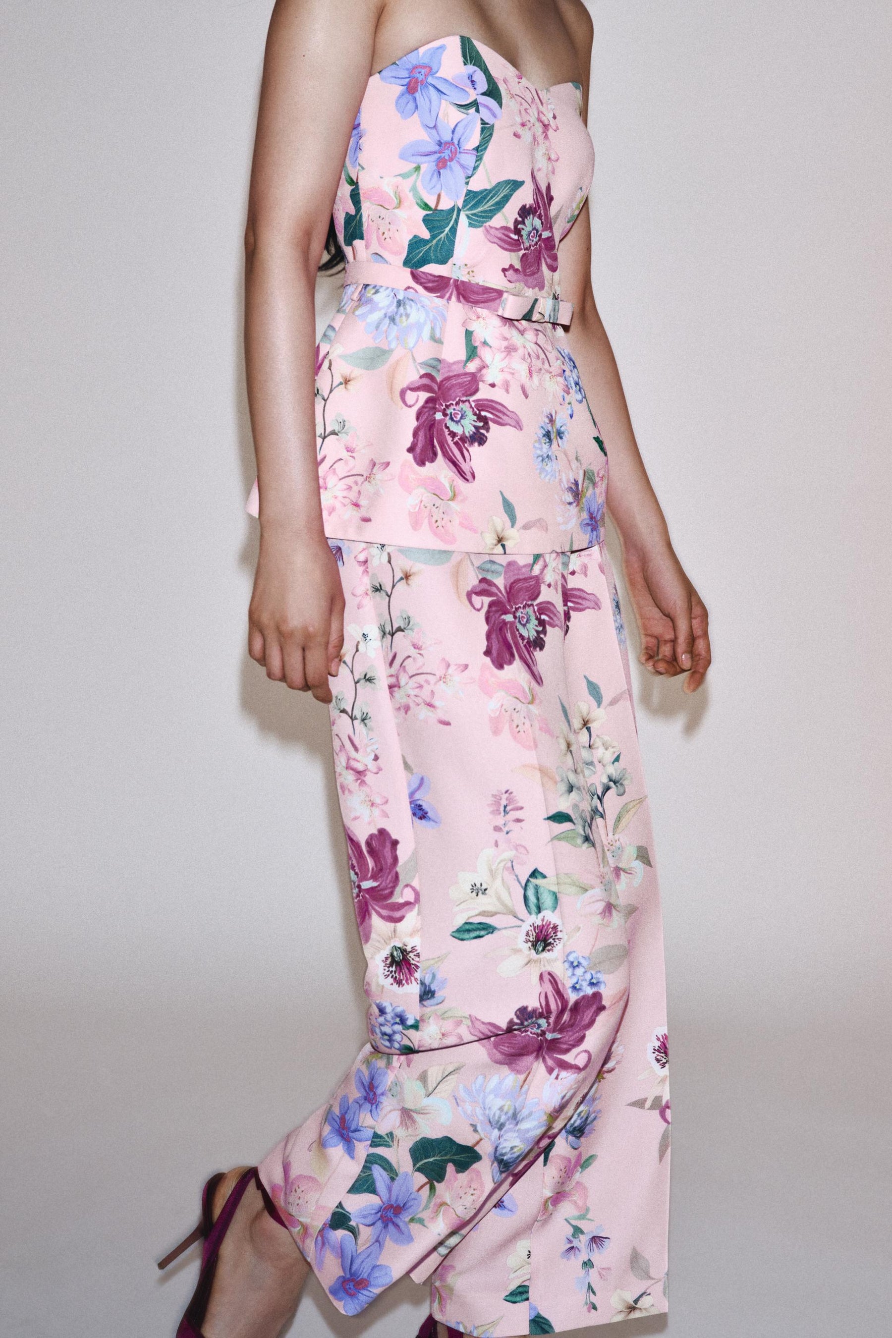 FLORAL PRINT TROUSERS