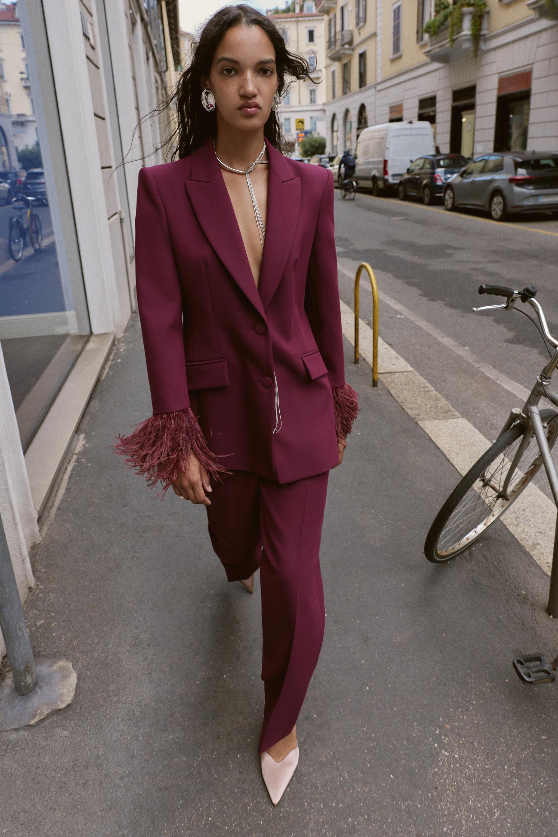 Straight Trousers High-Waist