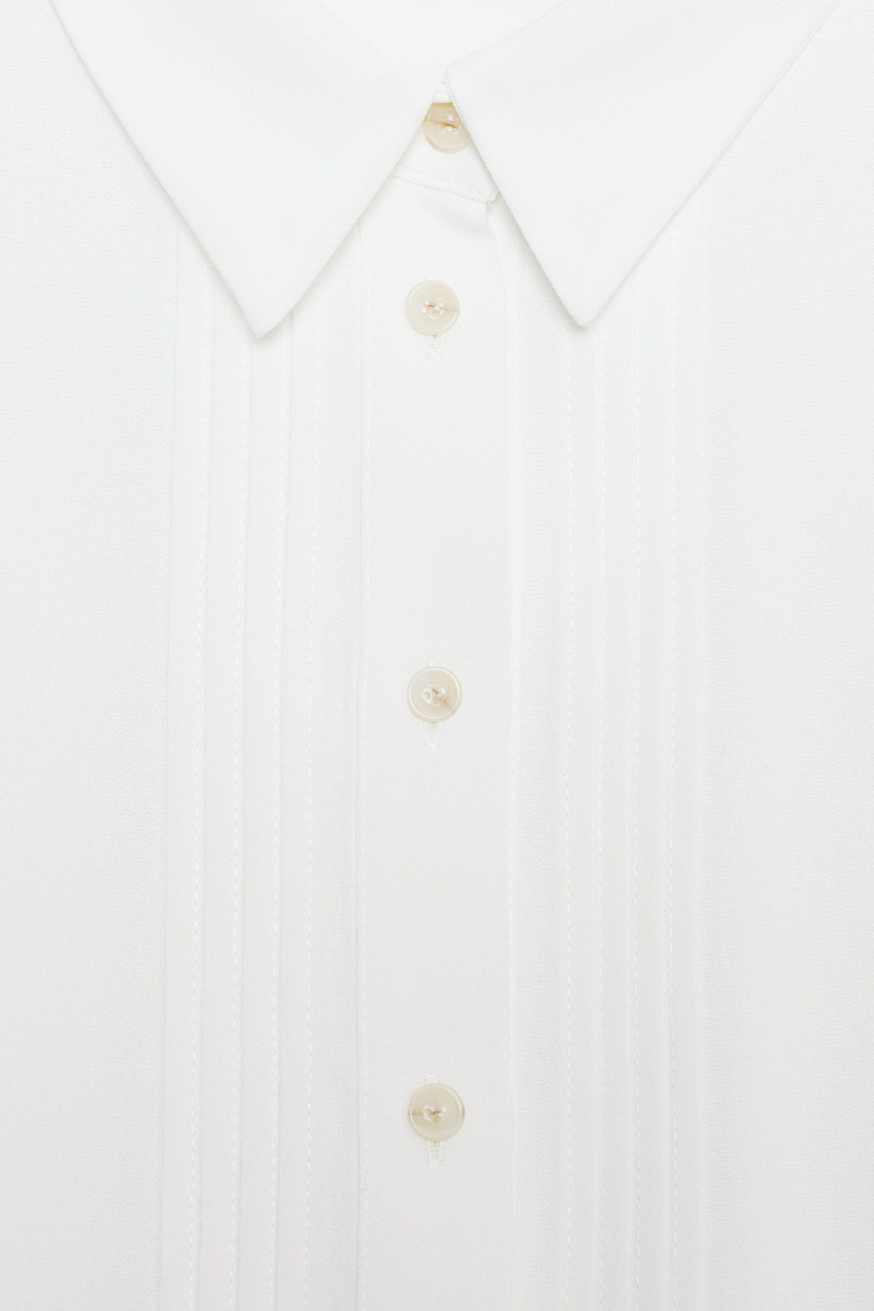 Crepe Shirt with Pintucks