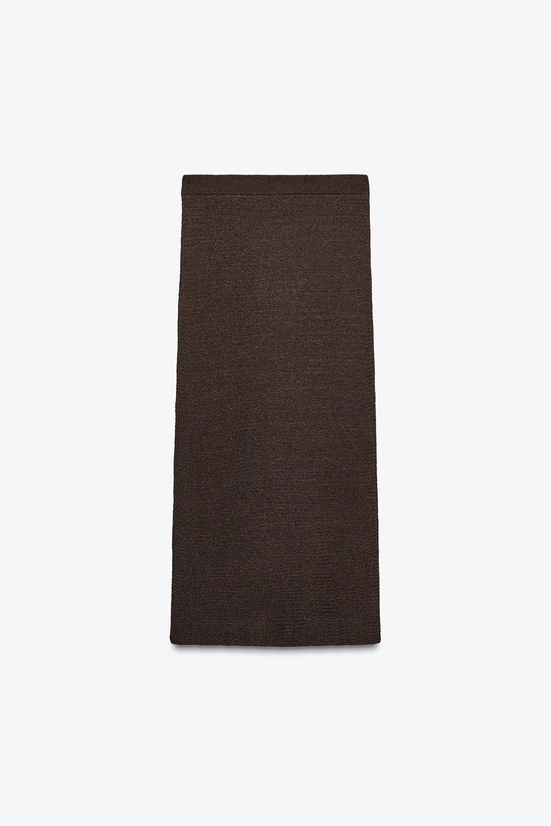 TEXTURED KNIT MAXI SKIRT - Image 8