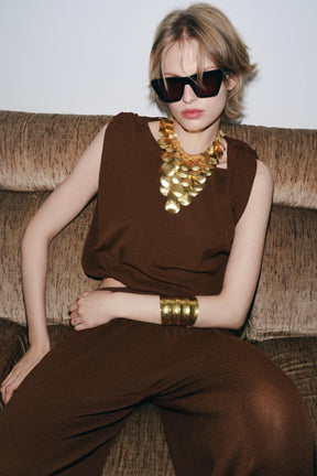 TOP WITH ELASTICATED HEM - Image 2