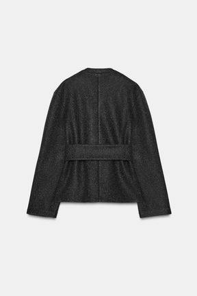 SOFT-TOUCH BELTED JACKET - Image 5