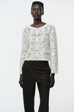 CROCHET BUTTON-UP CARDIGAN - Image 3