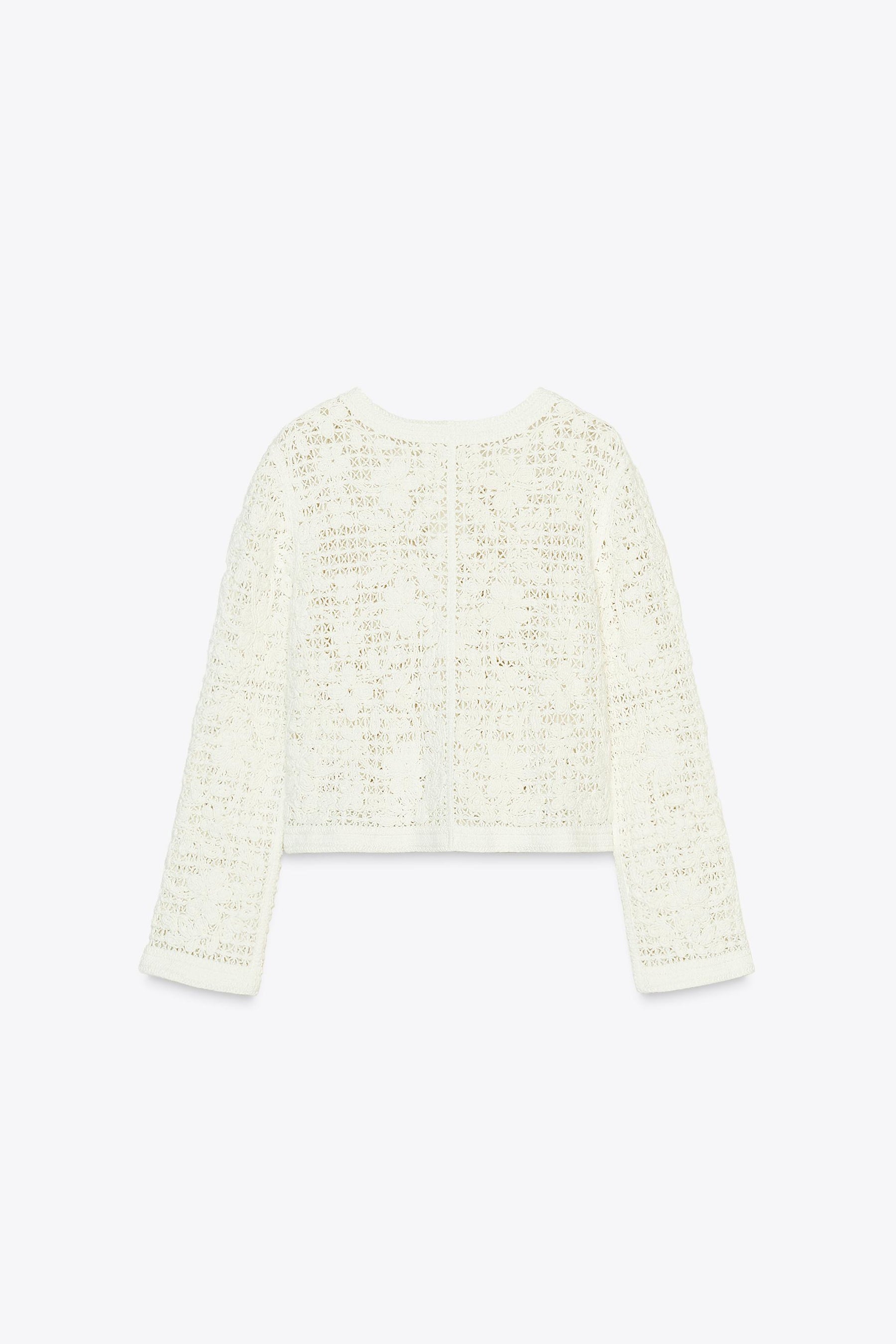 CROCHET BUTTON-UP CARDIGAN - Image 7