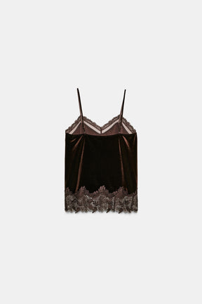 Velvet Lace Camisole