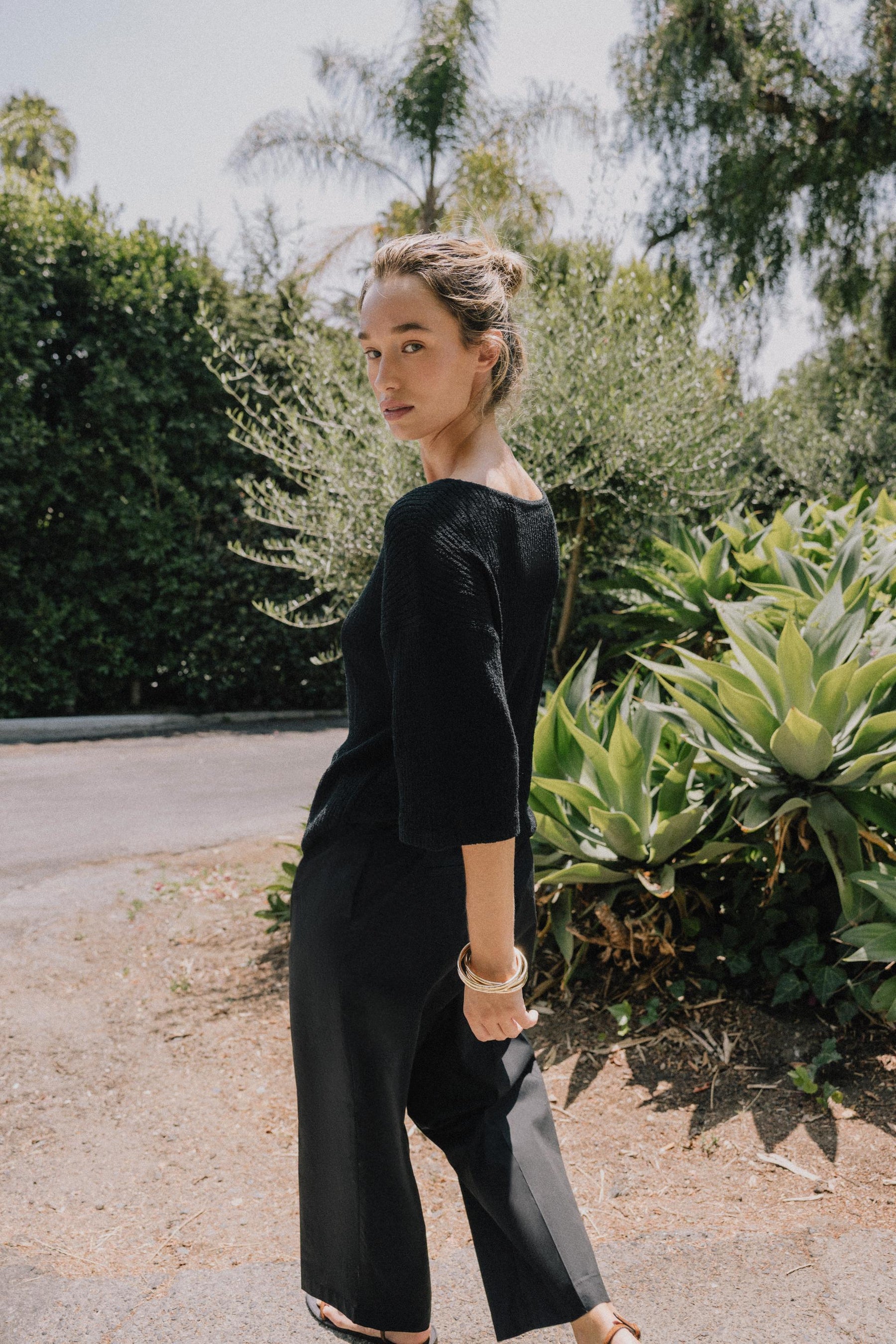 CUT KNIT CAPE JUMPER - Image 2