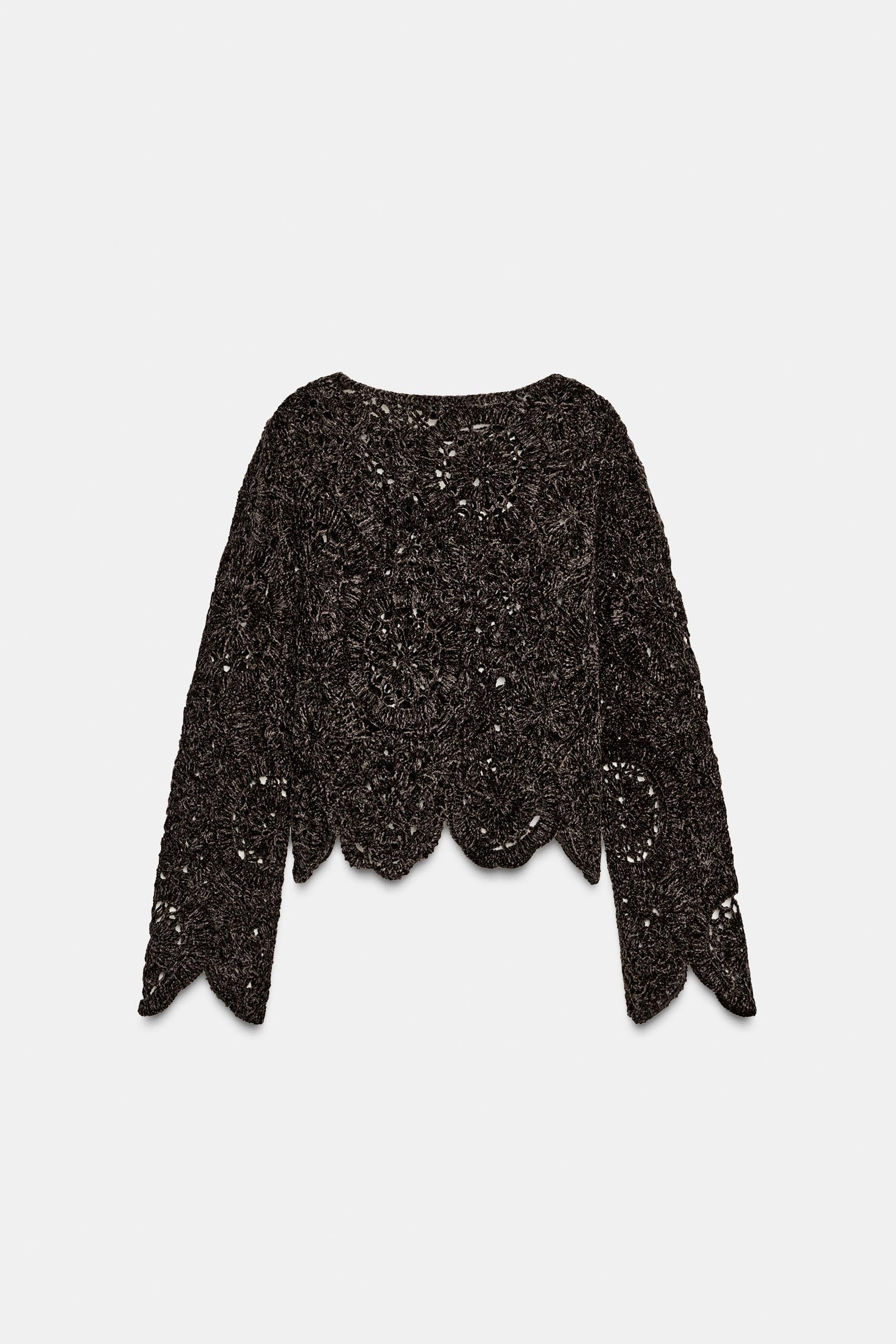 CROCHET LONG SLEEVE JUMPER - Image 6
