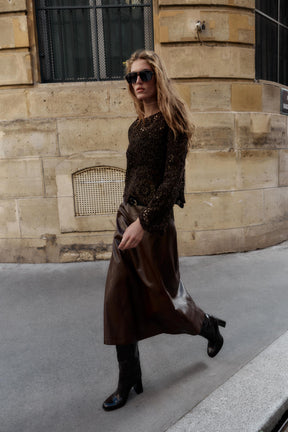 CROCHET LONG SLEEVE JUMPER - Image 1