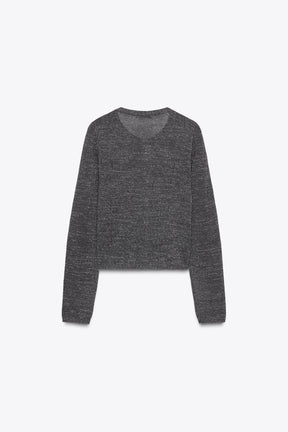 METALLIC THREAD CARDIGAN
