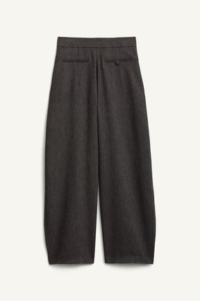 Pleated Wool Volume Trousers